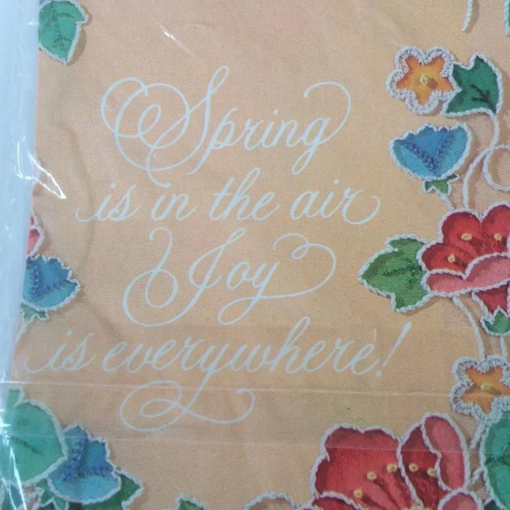 Vintage Spring Wrapping Paper, Gift Wrap, Peach